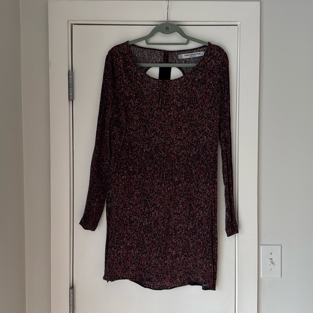 Something Else by Natalie Wood Long Sleeve Mini Dress with Back Cutout
